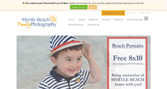 Desktop Screenshot of myrtlebeachfamilyphotography.com